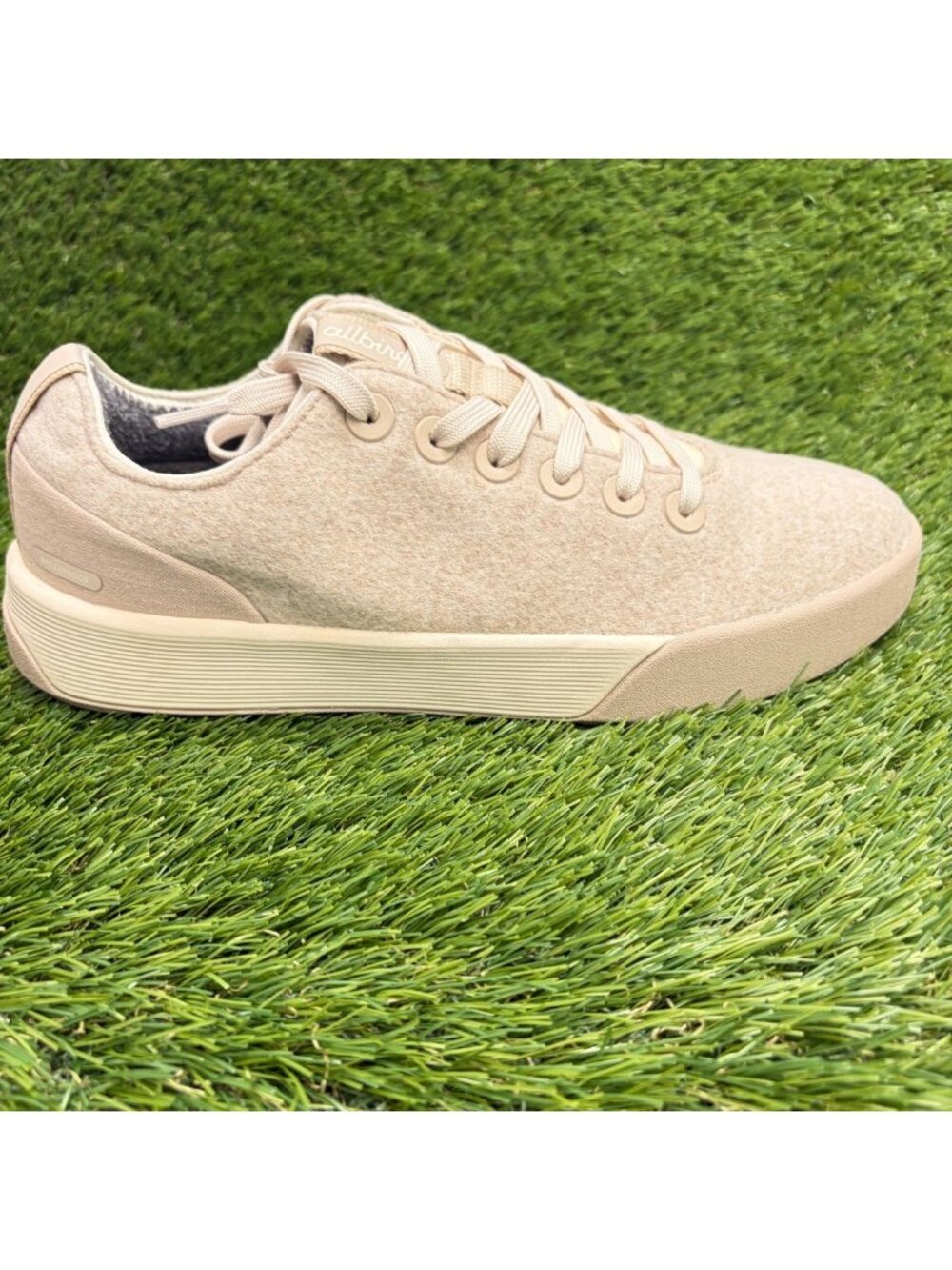 Allbirds Wool Cruiser Waterproof Womens Size 9 Beige Athletic Shoes Sneakers